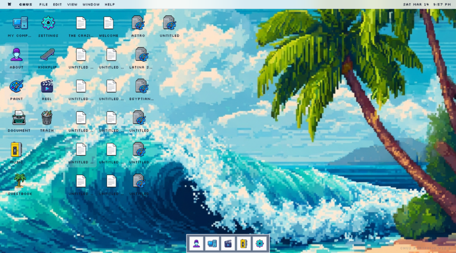 Chus Retro OS Portfolio website
