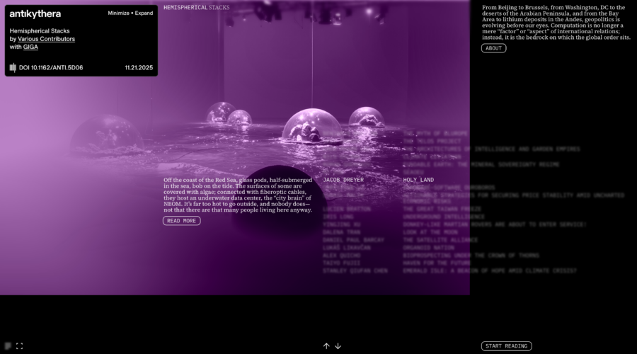 Hemispherical Stacks website