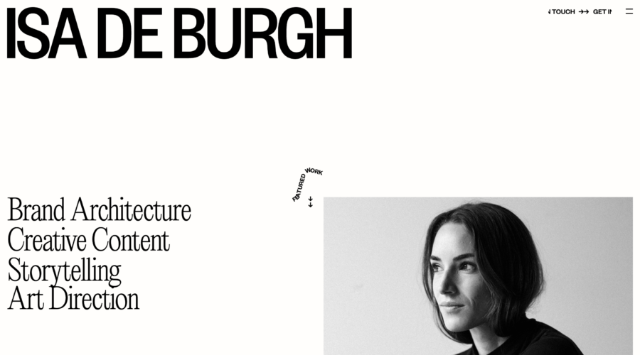 Isa De Burgh website