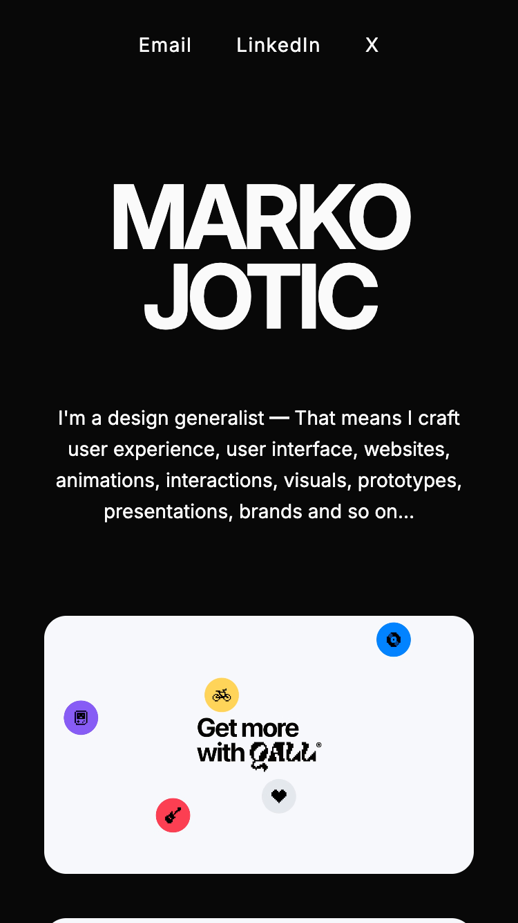 Marko Jotic website