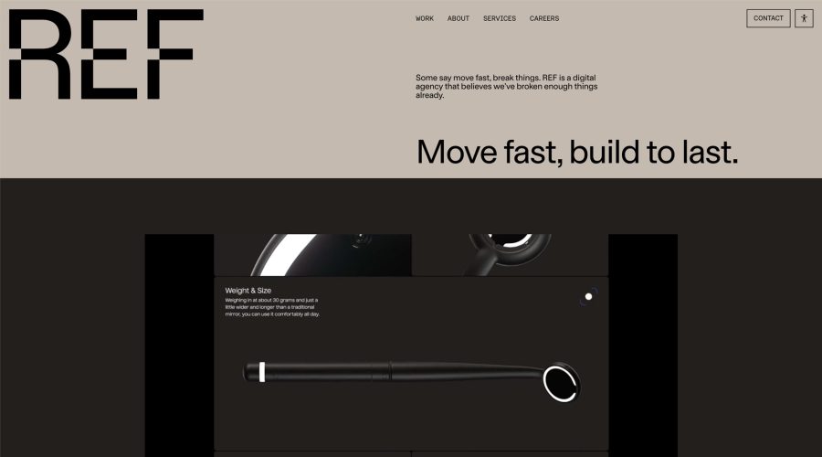 REF Digital Agency website