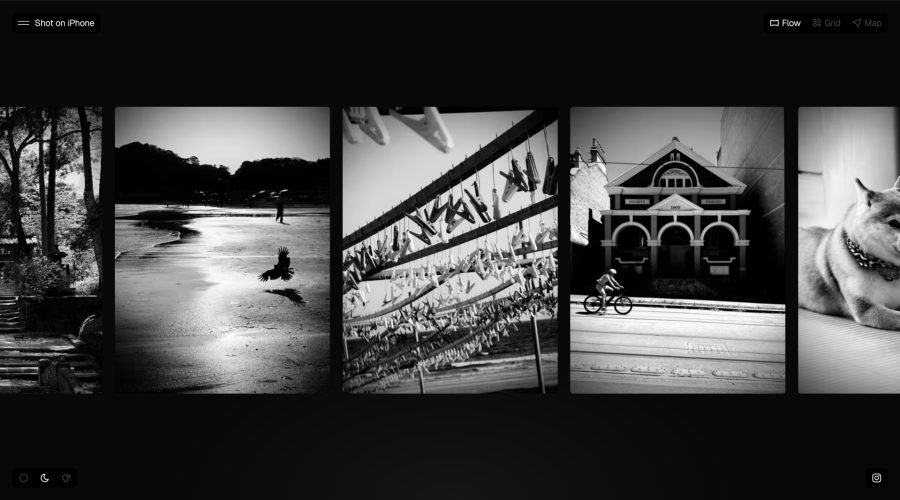 Shot on iPhone in Black & White website