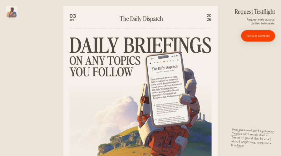 The Daily Dispatch website