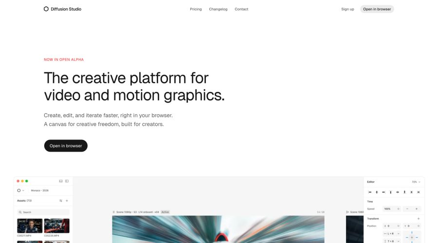 Diffusion Studio website