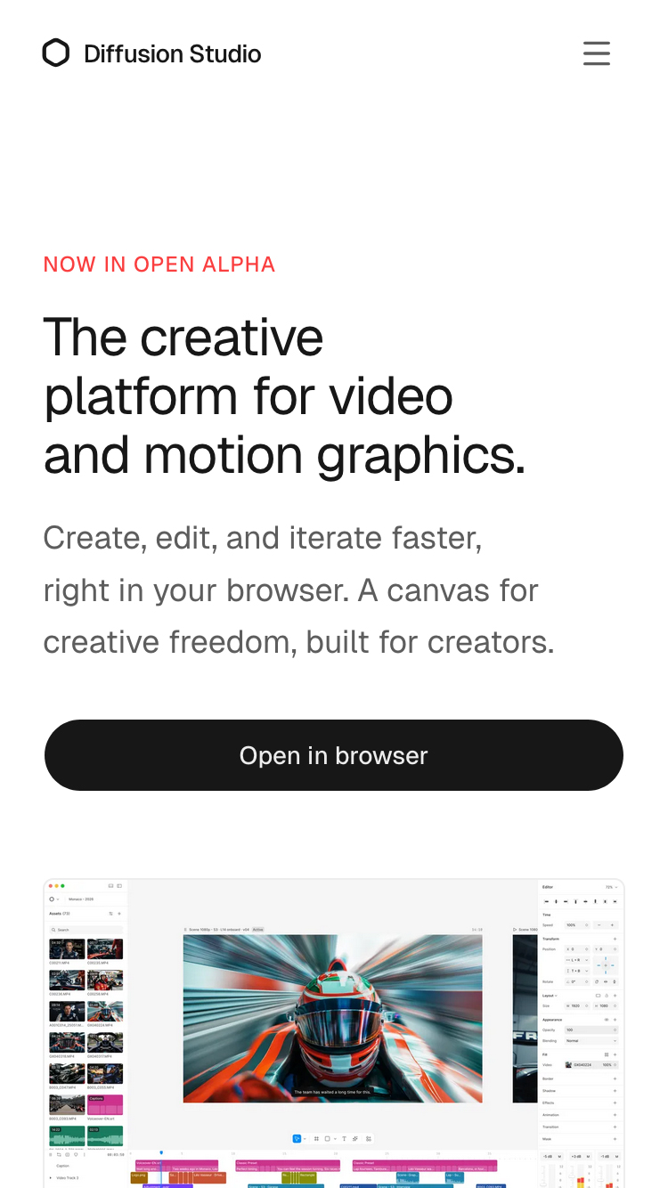 Diffusion Studio website