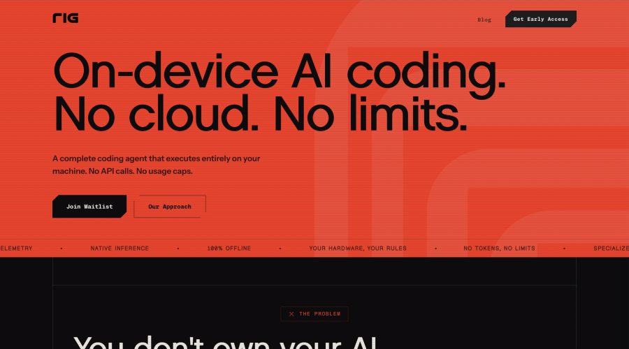 Rig AI website
