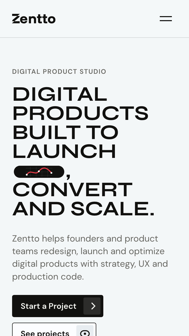 Zentto Design Studio website