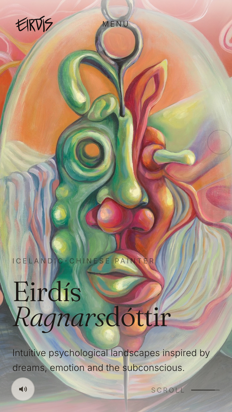 Eirdís Ragnarsdóttir website mobile