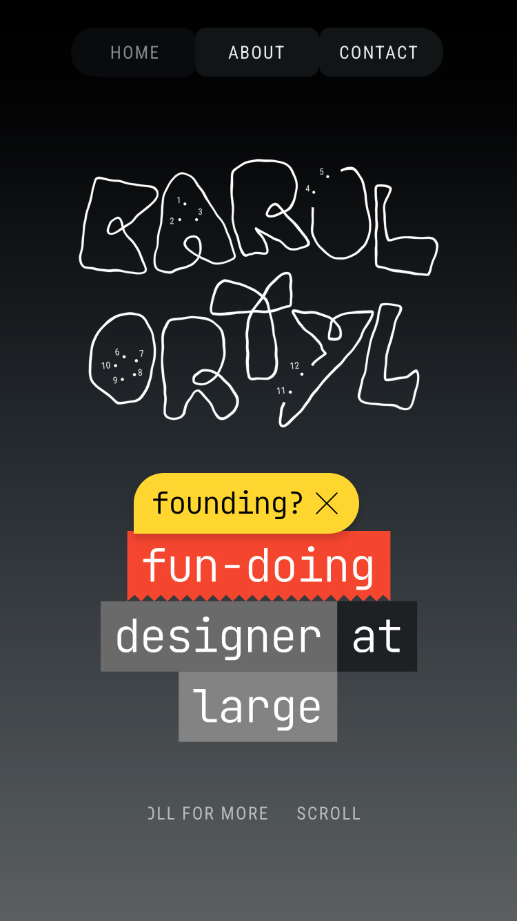 Karol Ortyl website mobile