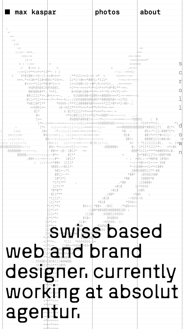 Maximilian Kaspar website