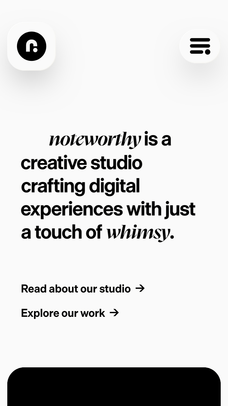 Noteworthy Studio website