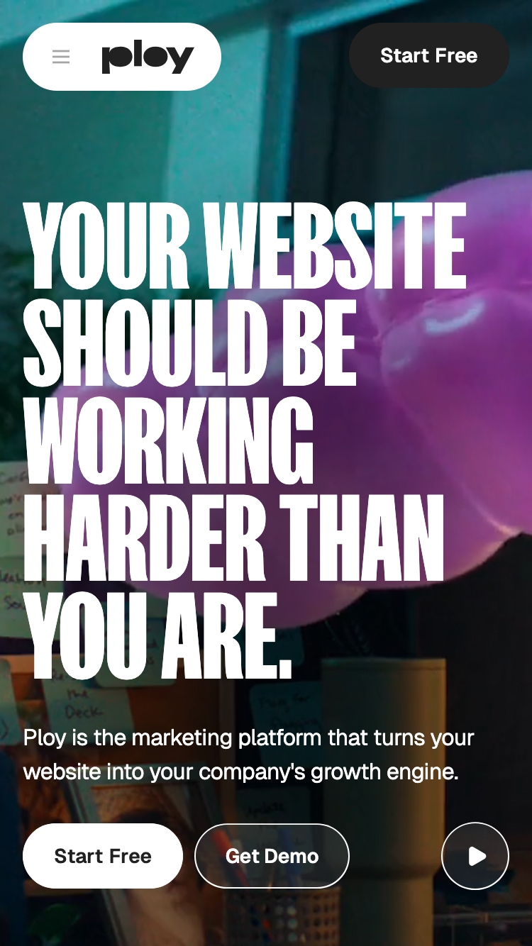 Ploy website mobile