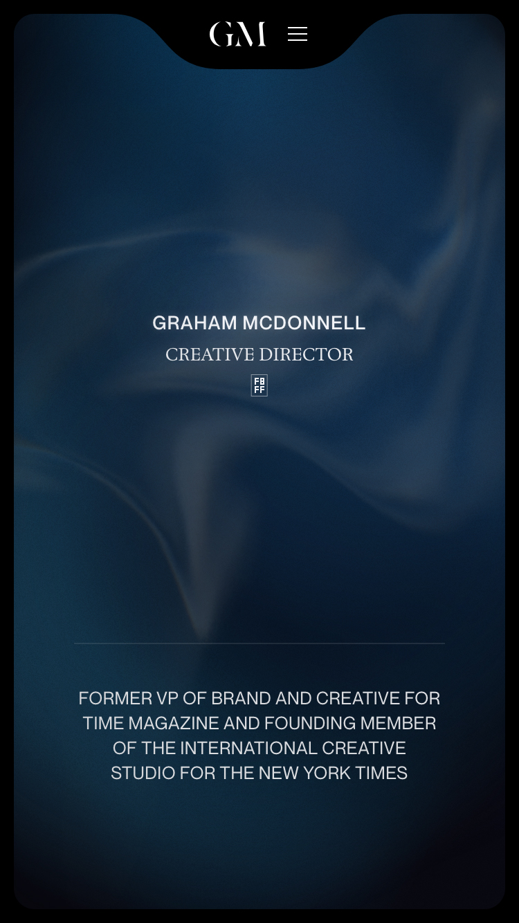 Graham McDonnell website mobile