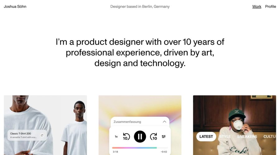 Joshua Söhn website