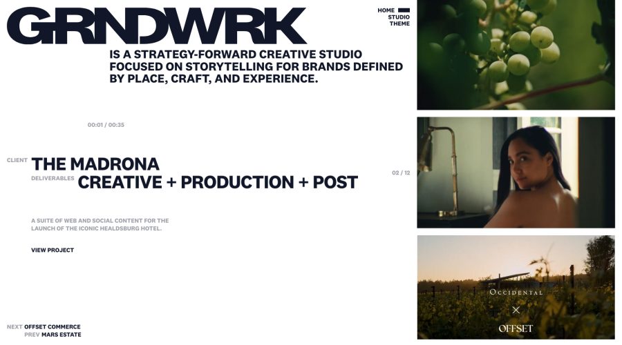 GRNDWRK STUDIO website