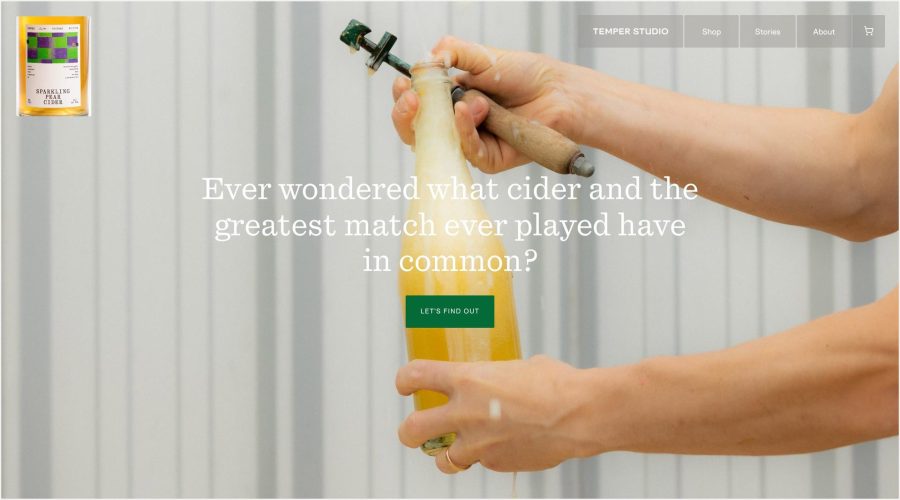 Temper Studio website
