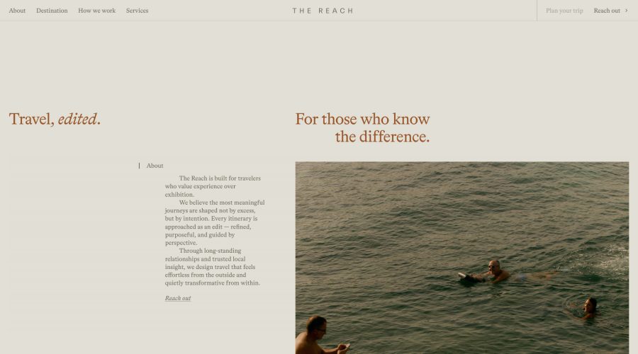 The Reach website