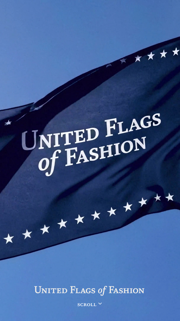United Flags of Fashion website mobile