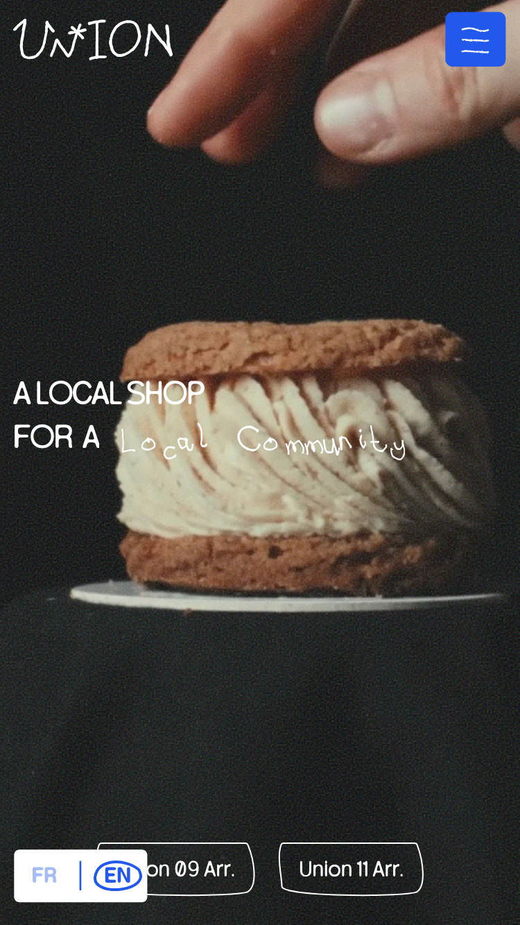Union Bboulangerie website mobile
