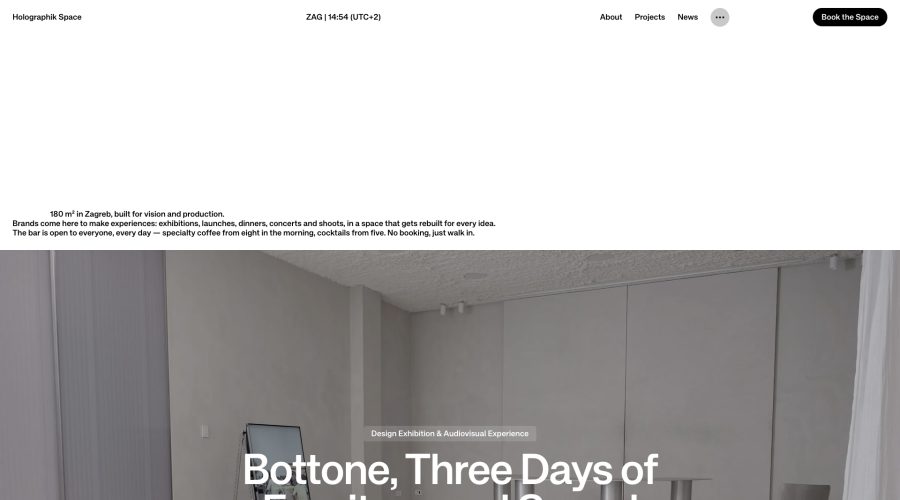 Holographik Space website